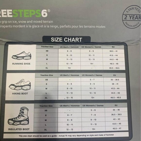 Freesteps6 footwear traction. Hillsound brand. Size M (11-12). New in bo… - Picture 7 of 8